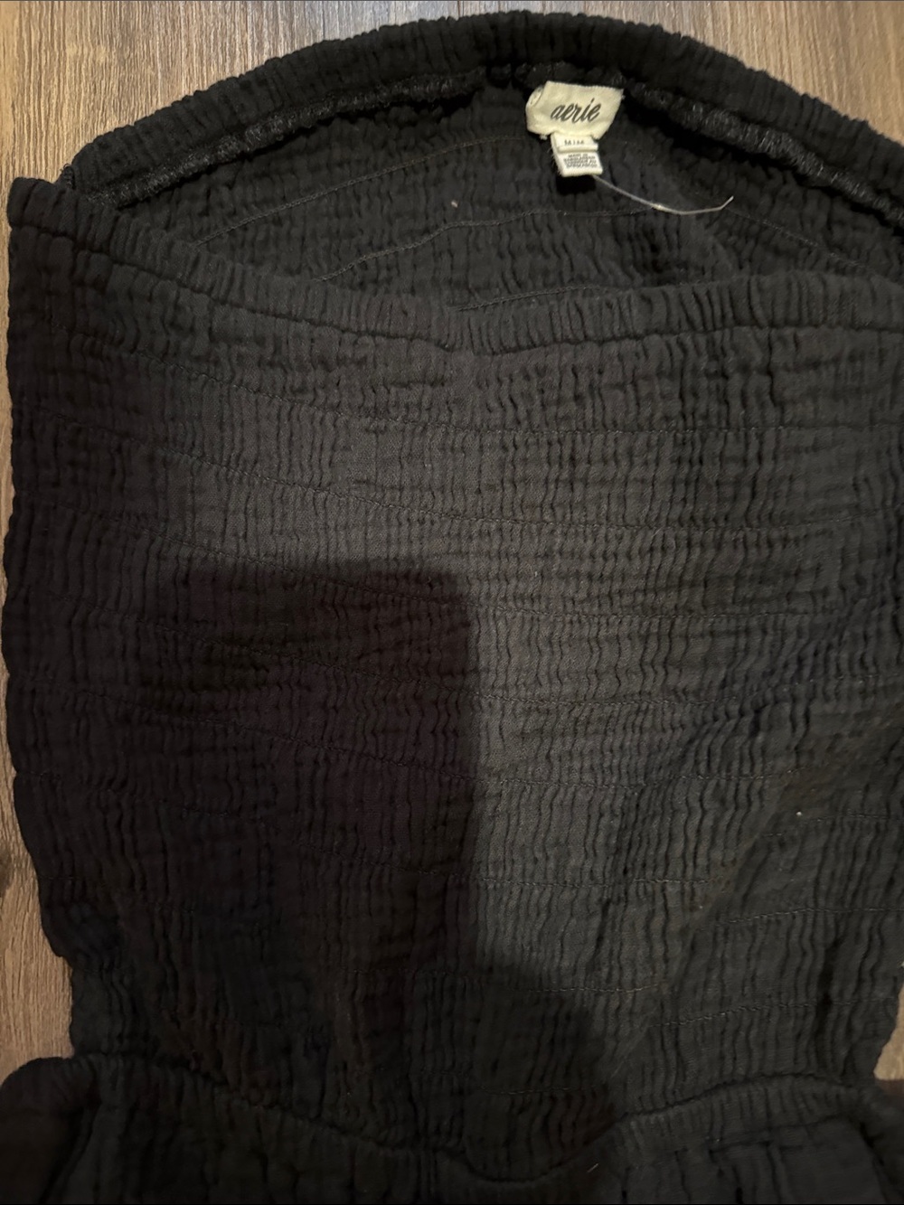 aerie Black Tube Top Jumpsuit Size Medium BNWOT